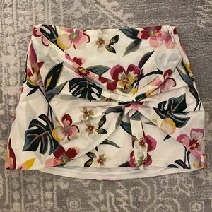 Zara Trafaluc Collection floral mini skirt
